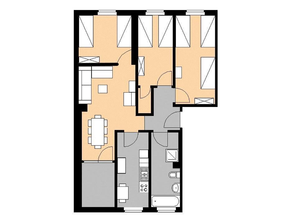 M M Central Apartments Gruppen, Handwerker und Monteure Budget Berlijn Buitenkant foto